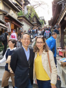 EuroSLA president Danijela Trenkic with the president of the Japanese sister organisation J-SLA, Shigenori Wakabayashi